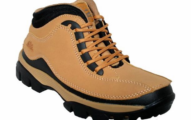 New Branded Mens Work Safety Boots Ankle Steel Toe Cap Footwear Work Trainers Hiking Shoes Black Size 8
