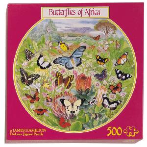 Grovely Jigsaws James Hamilton Grovely Puzzles Butterflies Of Africa 500 Circular Piece Jigsaw Puzzle