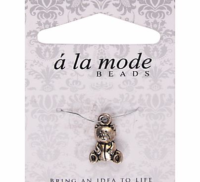 A La Mode Charm, Bear, Silver