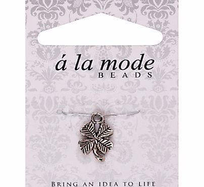 Groves A La Mode Charm, Clover, Silver