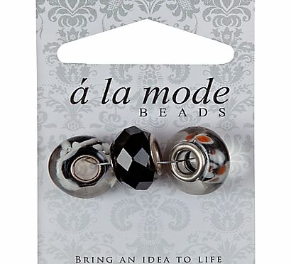 Groves A La Mode Facetted Beads, Pack of 3, Multi