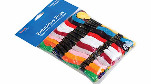 Groves Embroidery Floss, 36 Skeins, Bright