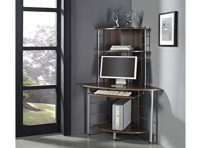 GRS COMPUTER DESK HOME OFFICE FURNITURE PC TABLE WALNUT