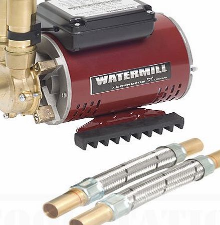 Grundfos Watermill Brass Single Impeller Shower Pump 2.0 Bar