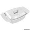 Grunwerg Stainless Steel Butter Dish With Cover