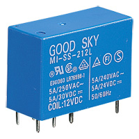 M1-SS-212L 12V 5A DPDT RELAY (RC)
