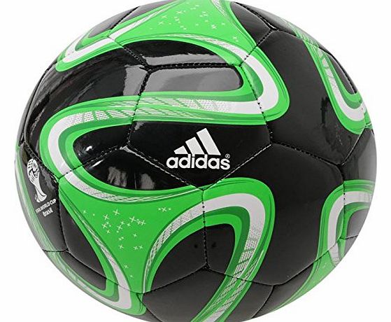 GSM-FONZ *Adidas BRAZUCA Glider Football (Black/Green, 5)