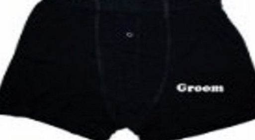 GTR Wedding Boxer Shorts - Groom (Medium 32-35) (XWBS01MED)