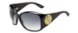 Gucci 3027/S Sunglasses D28 (7V) BLACK SHINY (GREY SF) 62/14 Large