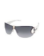 Gucci Decorated Horsebit Shield Sunglasses