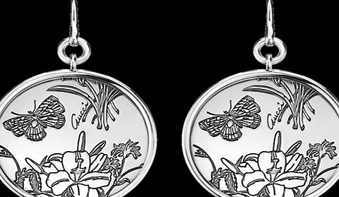 Gucci Flora Silver Drop Earrings YBD325908001