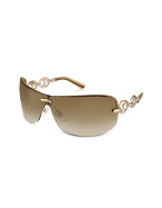 Gucci Marina Chain Temple Shield Sunglasses