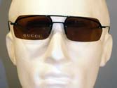 Gucci Olive Coloured Tinted Rimless Sunglasses