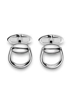Gucci Silver Horsebit Cufflinks YBF284881001