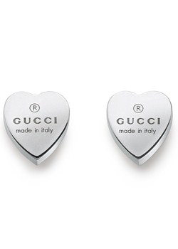 Gucci Trademark Silver Heart Earrings