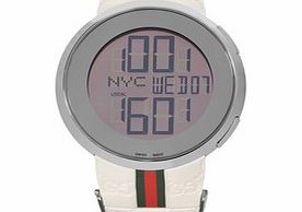 Gucci White, red and green digital watch