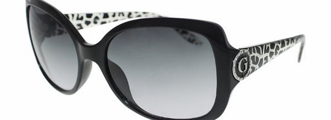 Guess 7237 BLK-35 Black 7237 Butterfly Sunglasses