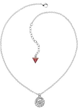 Guess Alloy Crystal Ball Charm Necklace UBN71267