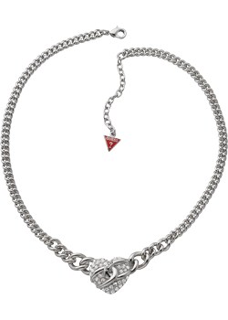 Guess Alloy Crystal Heart Necklace UBN71271