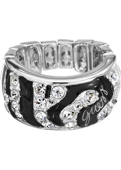 Guess Alloy Wild At Heart Black And Crystal Set