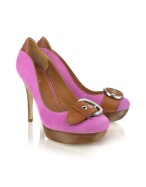 Guess Butter - Pink Suede Platform Pump Shoes
