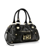 Guess Cowgirl - Black Stamped Logo Eco-Leather Small