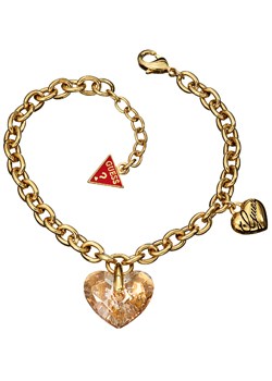 Guess Gold Plated Heart Bracelet UBB11211