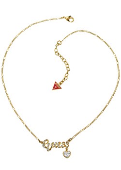 Guess Gold Plated Logo Necklace UBN81134