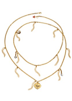 Guess Gold Plated Rope Necklace UBN21223
