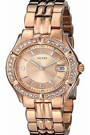 Guess  Watch, Womens Rose Gold Tone Stainless Steel Bracelet 36mm U11069L1