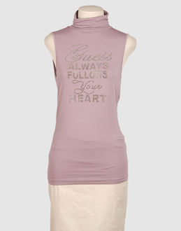 GUESS JEANS TOPWEAR Sleeveless t-shirts WOMEN on YOOX.COM