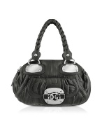 Mademoiselle - Black Eco-Leather Box Bag
