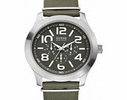 Guess Mens RUGGED Green Watch