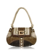 Guess Ontario - Three-tone Brown Eco-Leather Half Flap
