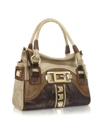 Guess Ontario - Three-tone Brown Eco-Leather Small