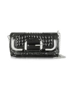 Guess Peace - Croco Stamped Eco-Leather Baguette w/Chain Strap