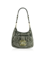 Guess Pearl - Metallic Pewter Eco-Leather Hobo Bag