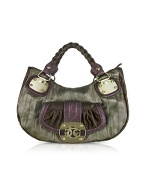 Guess Pearl - Small Metallic Eco-Leather Crescent Tote