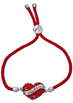 Guess Red Heart Cord Friendship Bracelet UBB12117