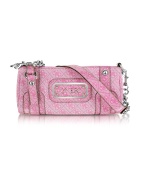 Guess Rhona - Pink Signature Jacquard Top Zip Bag