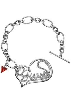 Guess Steel Heart Bracelet UBB12701