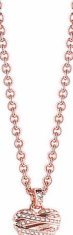 Guess Wrapped With Love Necklace Rose Gold