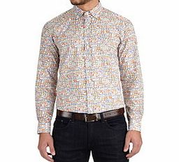 Guide London Multi-coloured pure cotton floral shirt