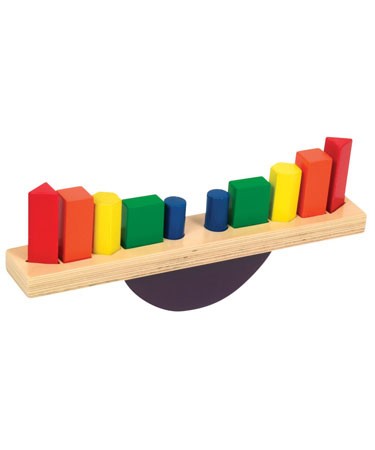 Guidecraft Childrens Colourful Hardwood See Saw Sorter