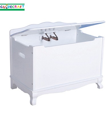 Guidecraft Classic White Toy Box