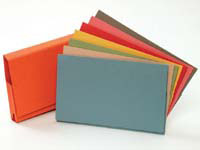 Guildhall PW2 orange foolscap full flap wallet