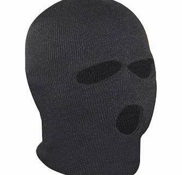 Guilty Gadgets - Black Balaclava SAS Style 3 Hole Mask Neck Warmer Paintball Fishing Snowboarding Ski