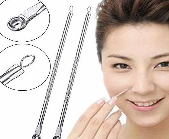 Guilty Gadgets  Stainless Blackhead Acne Facial Pimple Extractor Facial Cleaner Remover Tool