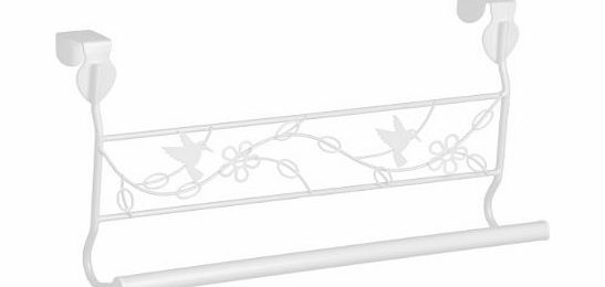 Guinessmart Paradise Over Door Towel Rail White Powder Coated Metal Fits doors up to 4cm thick New Design