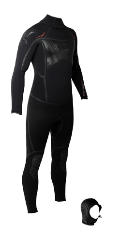 gul Vortex 6/5/4mm Steamer Wetsuit New 2008 Hood